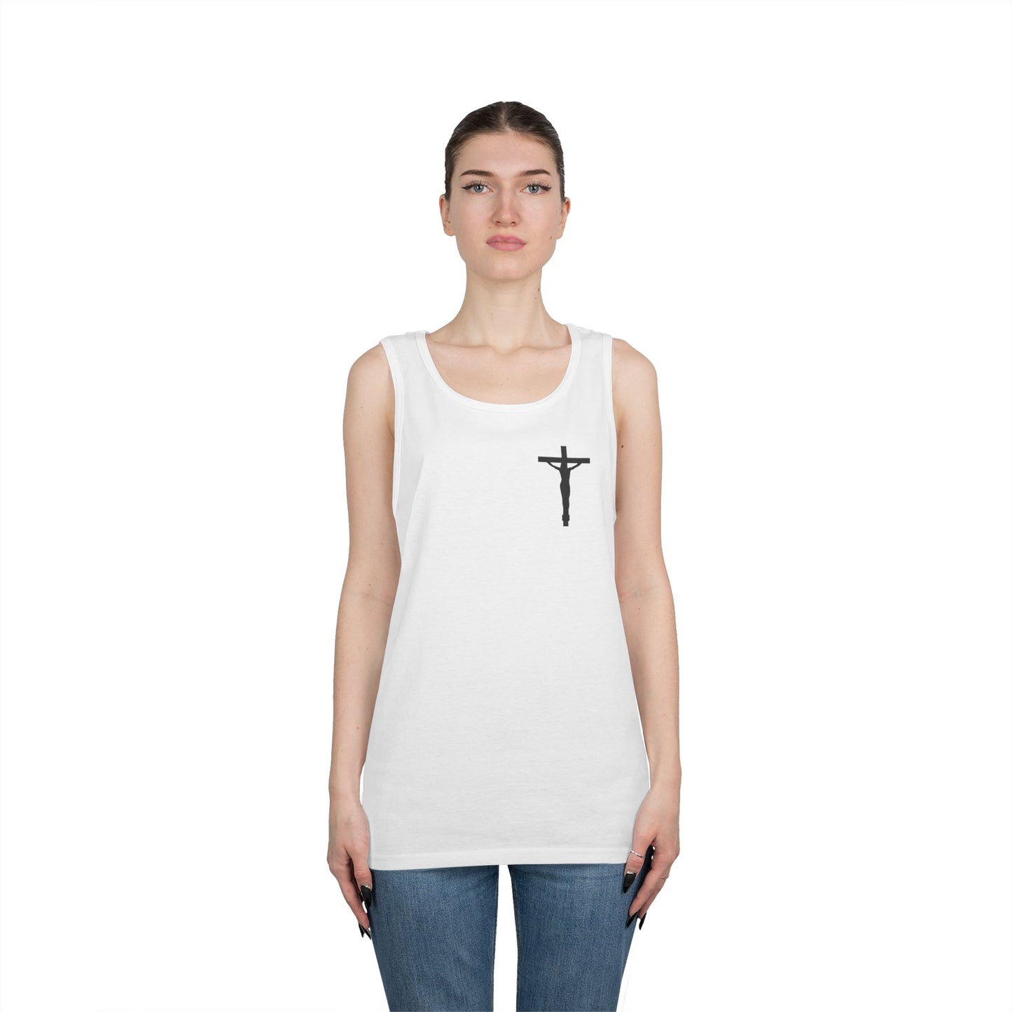 Jesus On the Cross Cotton Tank Top