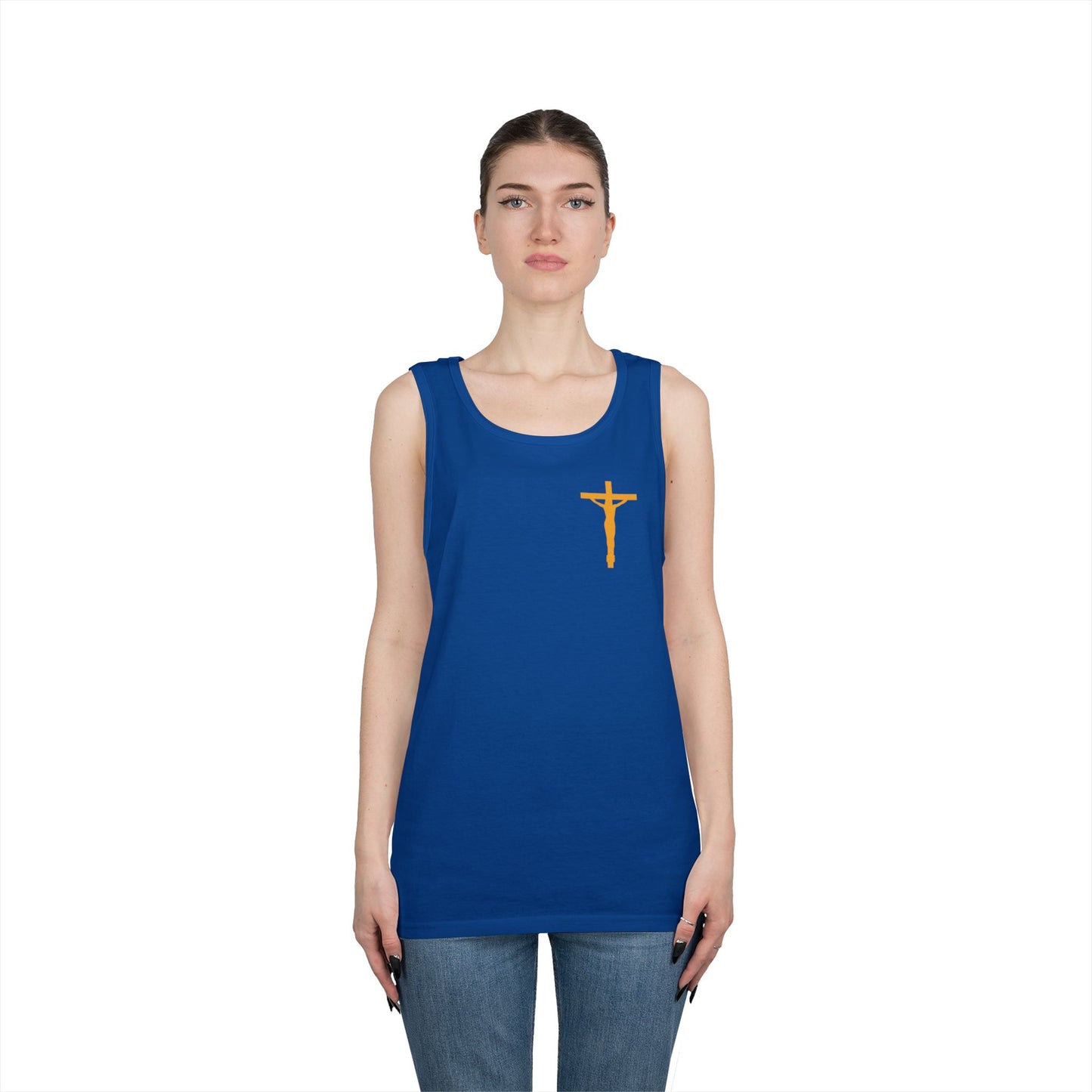Jesus On the Cross Cotton Tank Top