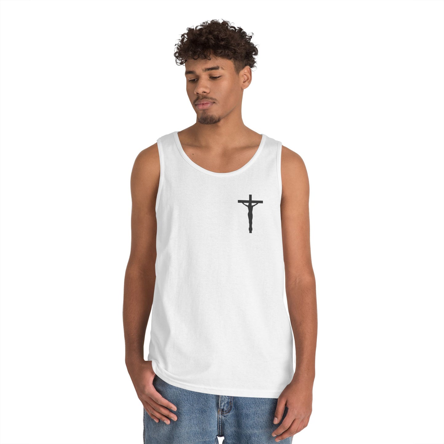 Jesus On the Cross Cotton Tank Top
