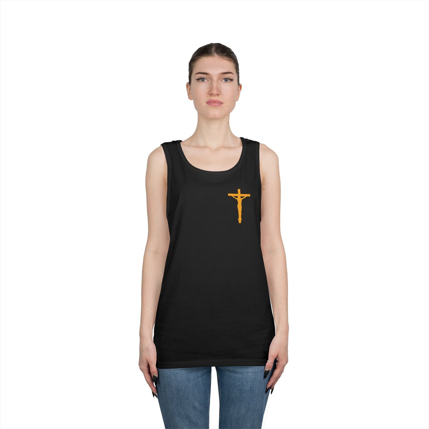Jesus On the Cross Cotton Tank Top
