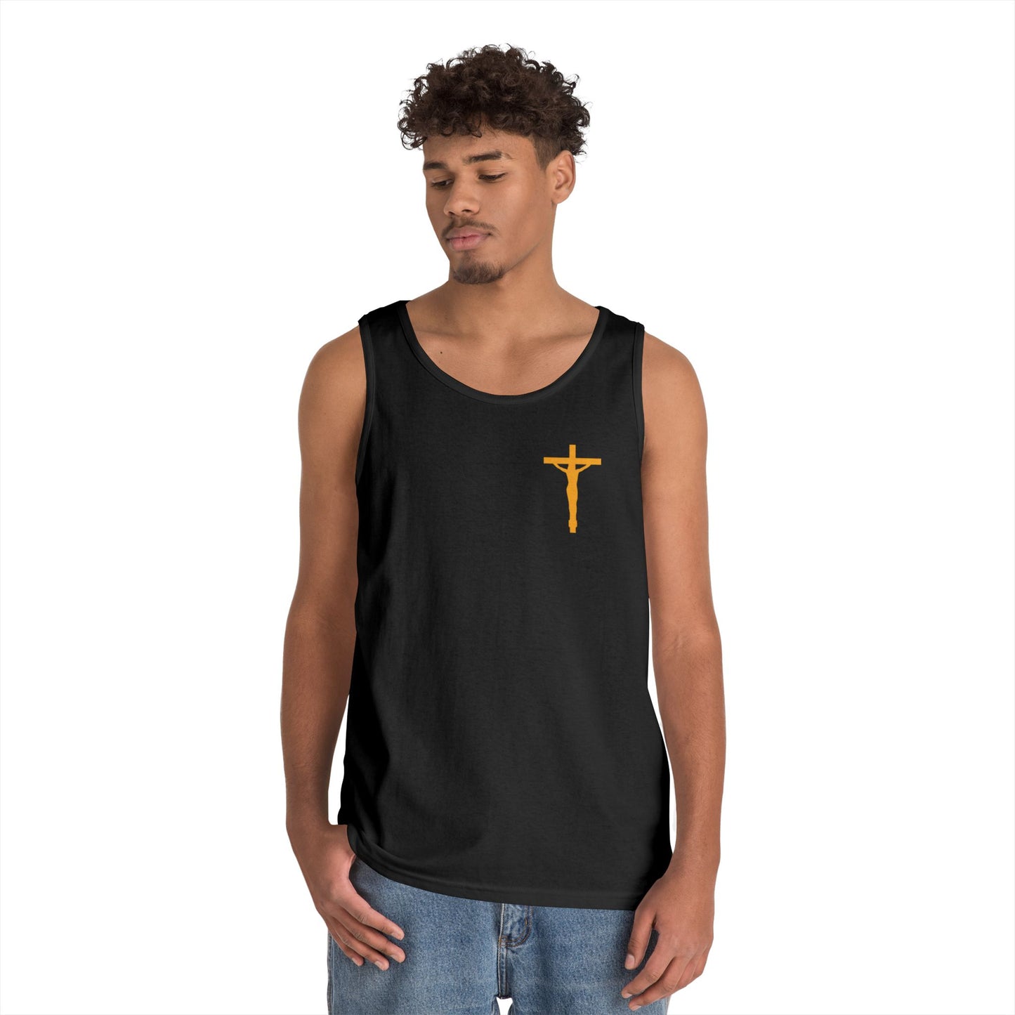 Jesus On the Cross Cotton Tank Top